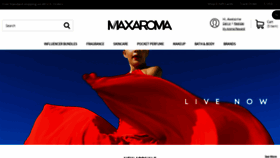 What Maxaroma.com website looked like in 2021 (3 years ago)