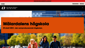 What Mdh.se website looked like in 2021 (3 years ago)