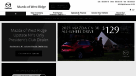 What Mazdaofwestridge.com website looked like in 2021 (3 years ago)
