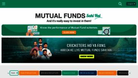 What Mutualfundssahihai.com website looked like in 2021 (3 years ago)