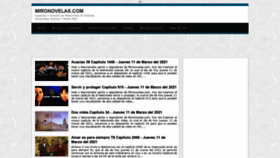 What Mironovelas.com website looked like in 2021 (3 years ago)