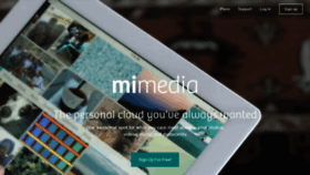 What Mimedia.com website looked like in 2021 (3 years ago)