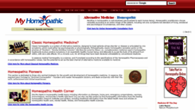 What Myhomeopathic.com website looked like in 2021 (3 years ago)