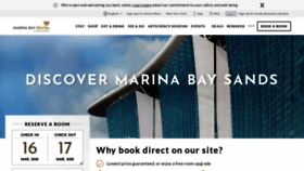What Marinabaysands.com website looked like in 2021 (3 years ago)