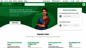 What Metropolisindia.com website looked like in 2021 (3 years ago)
