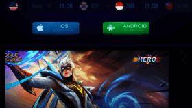 What Mobilelegends.com website looked like in 2021 (3 years ago)