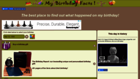 What Mybirthdayfacts.com website looked like in 2021 (3 years ago)