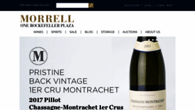 What Morrellwine.com website looked like in 2021 (3 years ago)