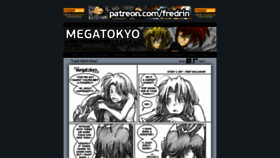 What Megatokyo.com website looked like in 2021 (4 years ago)