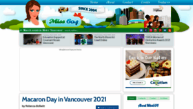What Miss604.com website looked like in 2021 (3 years ago)