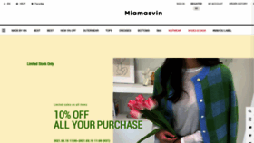 What Miamasvin.co.kr website looked like in 2021 (3 years ago)
