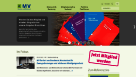 What Mieterverband.ch website looked like in 2021 (3 years ago)