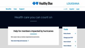 What Myhealthybluela.com website looked like in 2021 (3 years ago)