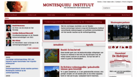 What Montesquieu-instituut.nl website looked like in 2021 (3 years ago)