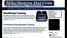 What Mikematera.com website looked like in 2021 (3 years ago)