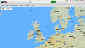 What Maps24.eu website looked like in 2021 (3 years ago)