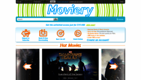 What Moviery.com website looked like in 2021 (3 years ago)
