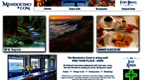 What Mendocino.com website looked like in 2021 (3 years ago)