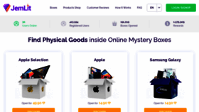 What Mysteryebox.com website looked like in 2021 (3 years ago)