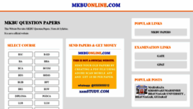 What Mkbuonline.com website looked like in 2021 (4 years ago)