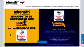 What Myadrenalin.com website looked like in 2021 (3 years ago)