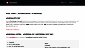 What Moviesoundscentral.com website looked like in 2021 (3 years ago)