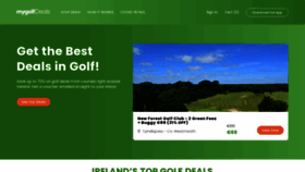What Mygolfdeals.ie website looked like in 2021 (3 years ago)