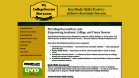 What Mycollegesuccessstory.com website looked like in 2021 (3 years ago)