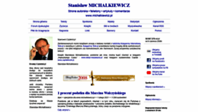 What Michalkiewicz.pl website looked like in 2021 (4 years ago)
