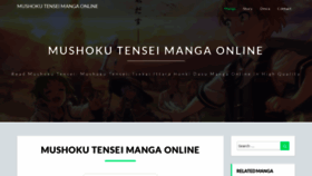 What Mushoku-tensei.com website looked like in 2021 (3 years ago)
