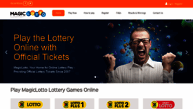What Magiclotto.co.za website looked like in 2021 (3 years ago)