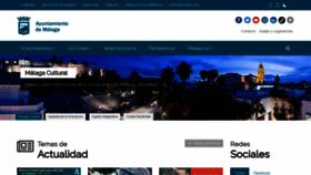 What Malaga.eu website looked like in 2021 (3 years ago)