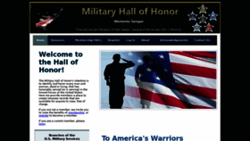 What Militaryhallofhonor.com website looked like in 2021 (3 years ago)