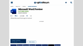 What Microsoft-word-preview.en.uptodown.com website looked like in 2021 (3 years ago)