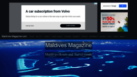 What Maldives-magazine.com website looked like in 2021 (3 years ago)
