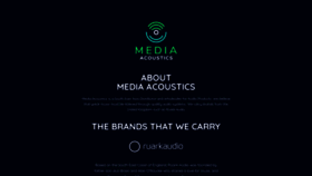 What Mediaacoustics.com website looked like in 2021 (3 years ago)