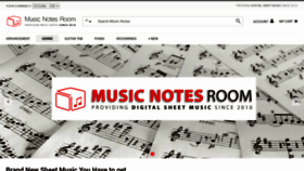 What Musicnotesroom.com website looked like in 2021 (3 years ago)