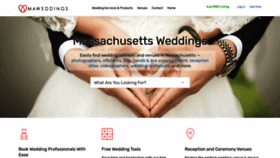 What Maweddings.com website looked like in 2021 (3 years ago)