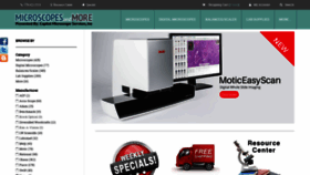 What Microscopesandmore.com website looked like in 2021 (3 years ago)