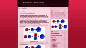 What Mathforblondes.com website looked like in 2021 (3 years ago)