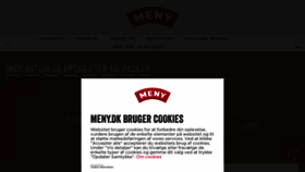 What Meny.dk website looked like in 2021 (3 years ago)