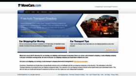 What Movecars.com website looked like in 2021 (3 years ago)
