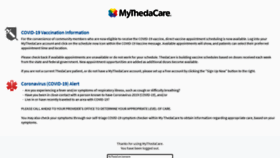 What My.thedacare.org website looked like in 2021 (3 years ago)