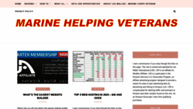 What Marinehelpingveterans.com website looked like in 2021 (3 years ago)