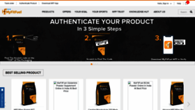 What Myfitfuel.in website looked like in 2021 (3 years ago)