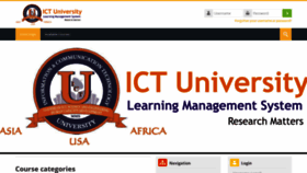 What Moodle.ictuniversity.org website looked like in 2021 (3 years ago)