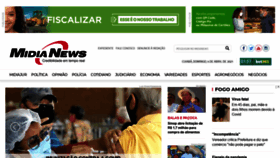 What Midianews.com.br website looked like in 2021 (3 years ago)