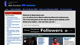 What Mancrushes.com website looked like in 2021 (3 years ago)