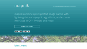 What Mapnik.org website looked like in 2021 (3 years ago)
