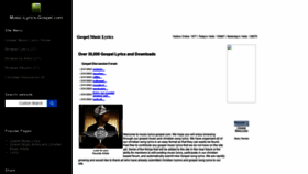 What Music-lyrics-gospel.com website looked like in 2021 (3 years ago)